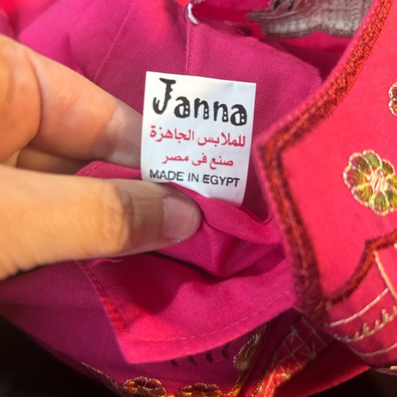 NWOT Pink Saidi Belly Dance Dress. Size Large. - Picture 6 of 6